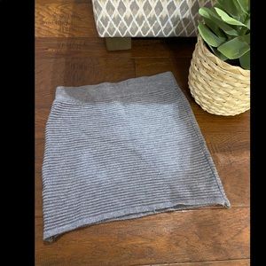 Gray mini skirt